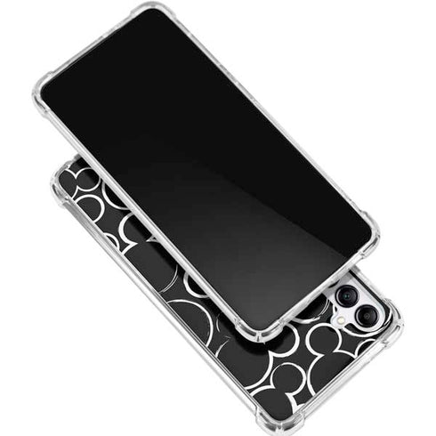 Disney Mickey Mouse Logo Pattern Galaxy A15 5G Clear Case